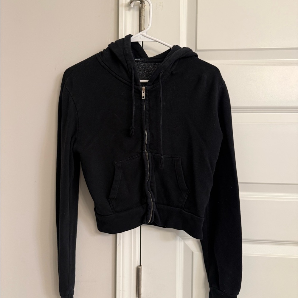 Women's Black Hoodie Jacket